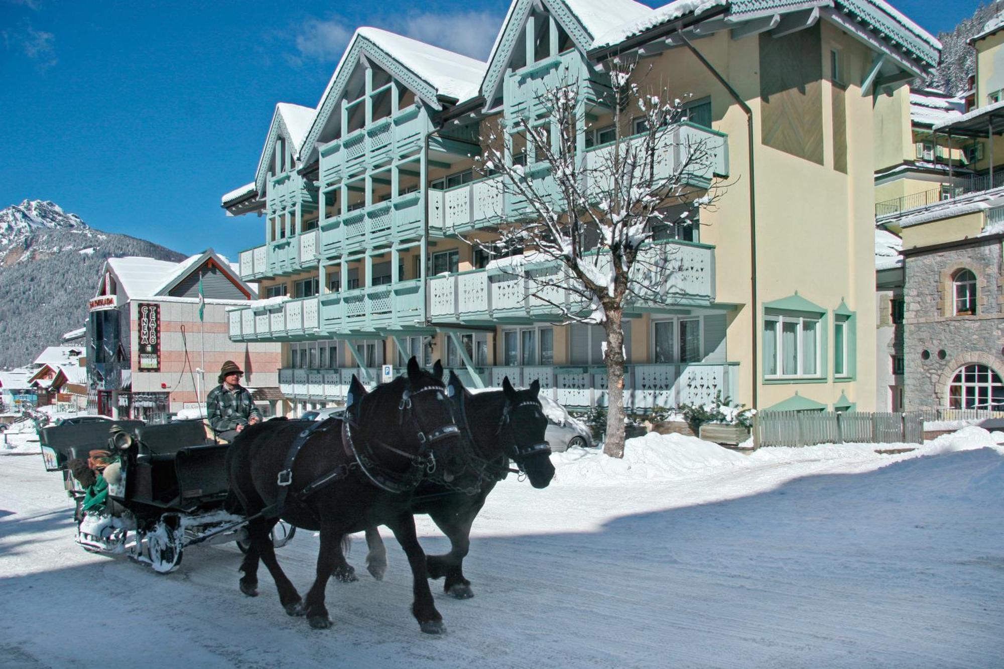 Hotel Dolomiti Schloss カナツェーイ エクステリア 写真